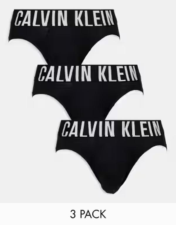 カルバンクライン メンズ アンダー御召しもの ブリーフズボン下 綿織物 Calvin Kleintense Power 3-pack cotton stretch briefs インチ multi Black 黒いこと