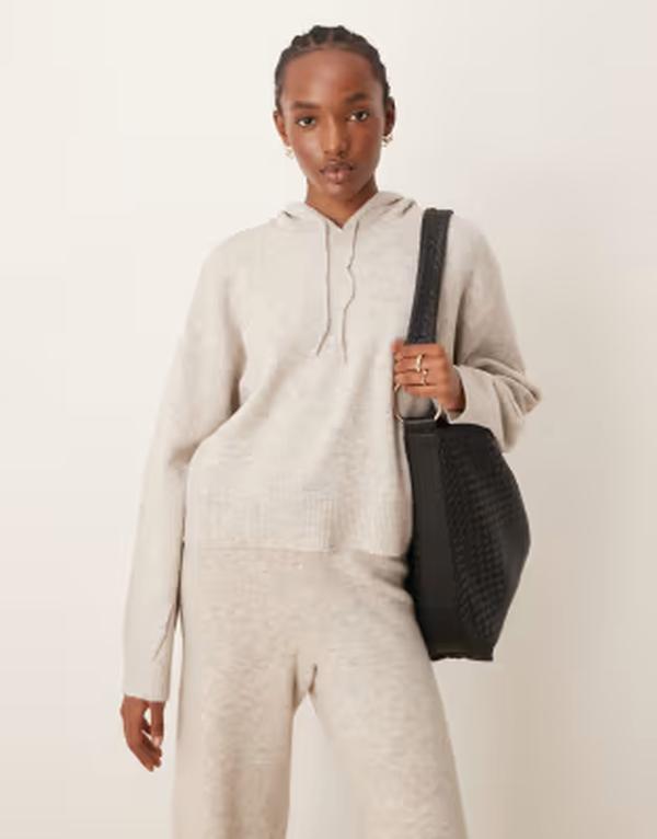 ジェイディーワイ レディース アウター パーカー・スウェット 編み物 JDY slouchy knitted hoodie インチ cream - part of a set CREAM 皮膚軟化剤