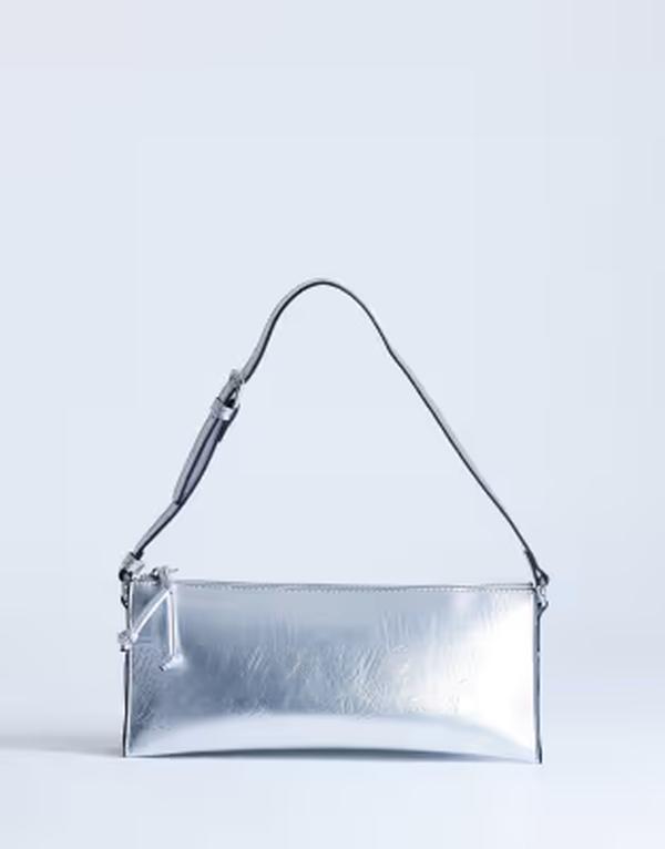 とっ始め販売店 レディース 御徒面子 Topshop Simone shoulder bag SILVER しろがね色