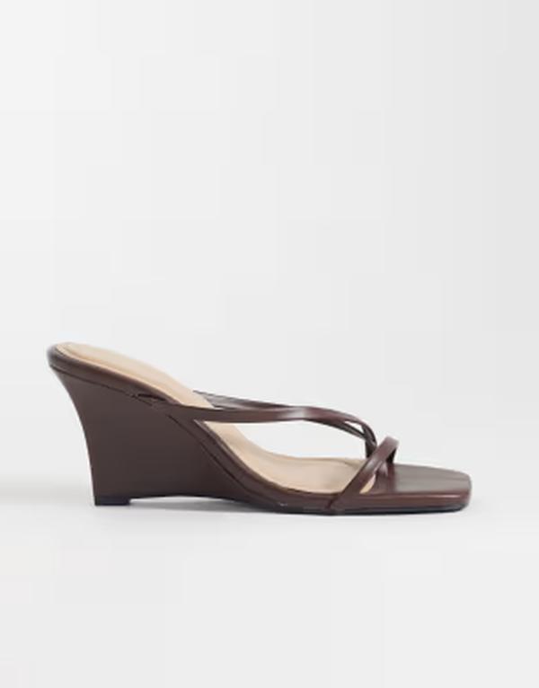 レイド レディース シューズ サンダル RAIDarby wedge sandals Brown pu 赤銅色