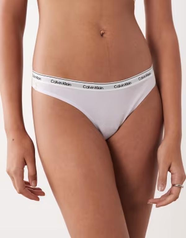 カルバンクライン レディース アンダーお召しもの ブリーフズボン下 ロゴタイプ Calvin Klein Icon Logo thong インチ lilac Frosty Lilac 紫はしどい