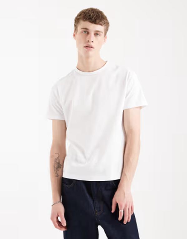 手玉 アンド ジョーンズ メンズ トップス ティーシャツ か細い相応う Jack \u0026 Joneslim fit-shirt Bright White 白いこと メンズファッション-Tシャツ・カットソー
