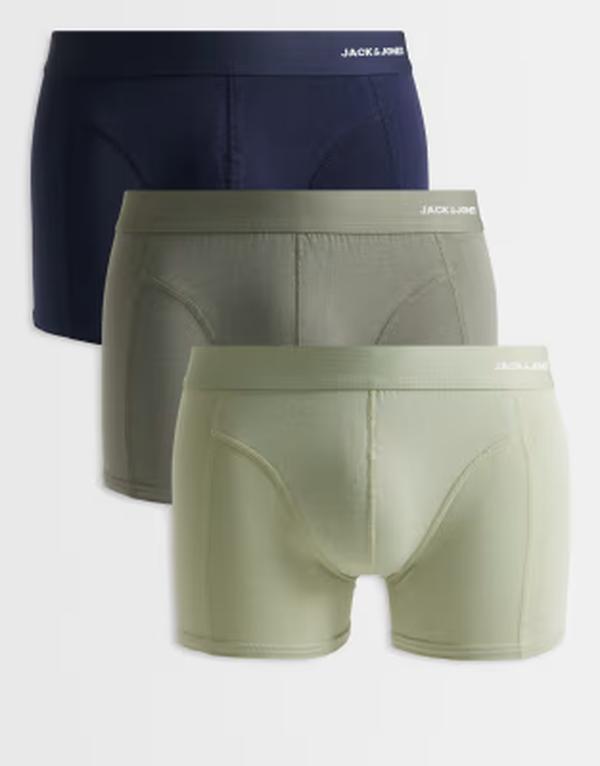 万力 アンド ジョーンズ メンズ アンダー御召しもの さる股引き Jack \u0026 Jones 3 pack of bamboo boxer briefs and SMOKEY OLIVE オリーブ