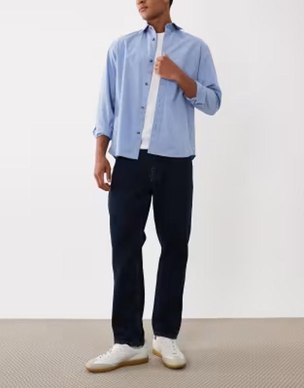 マンゴ メンズ ボトムス デニムパンツ ストレート コットン ジーンズ Mango Bob 100% cotton straight leg jeans in dark blue ブルー|ReVida 店