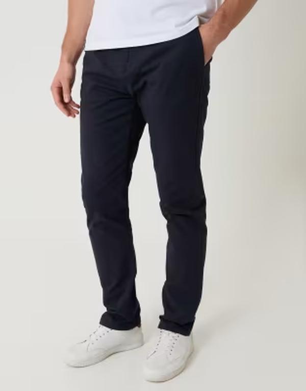 スリードベア メンズ ボトムス カジュアルパンツ スリムフィット Threadbare slim fit chino pants NAVY ネイビー