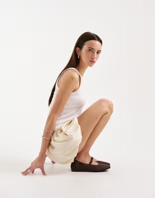 流れ者 レディース シューズ パンプス Vagabond Shoemakers Hillary ballet flats インチ coffee 珈琲