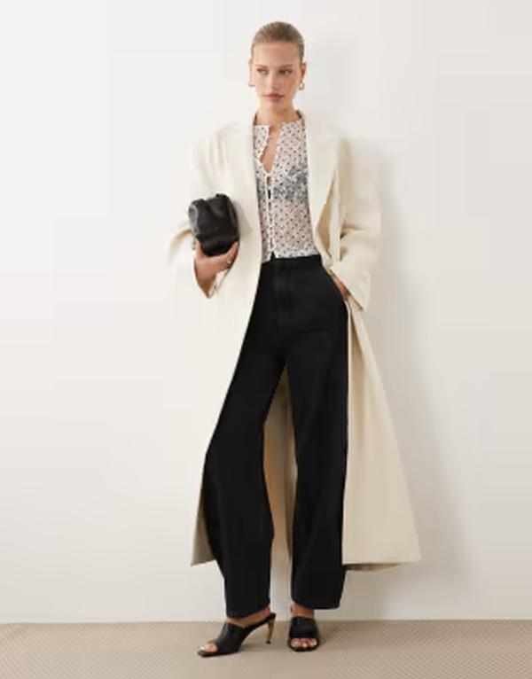 エイソス レディース アウター 上衣・上衣 スポーツジャケット マキシ ASOS DESIGN menswear inspired oversized maxi length blazer インチ ecru エクリュ