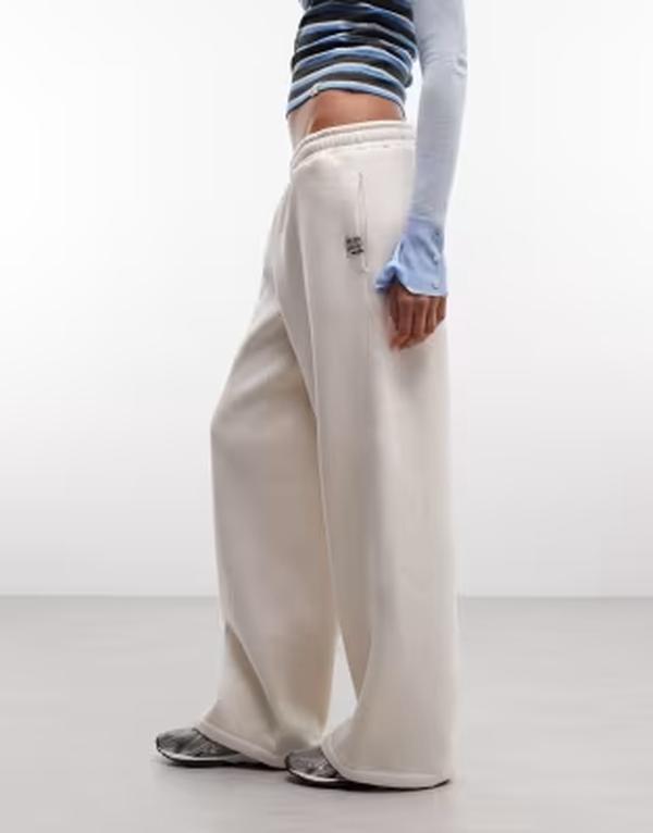 コルージョン レディース ボトムス カジュアルパンツ スウェットパンツ COLLUSION barrel sweatpants in off-white オフホワイト|ReVida 店