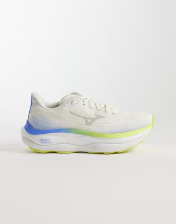 ミズノ レディース シューズ スニーカー Mizuno Wave Sky 9 sneakers and White and Blue ホワイト|ReVida 店