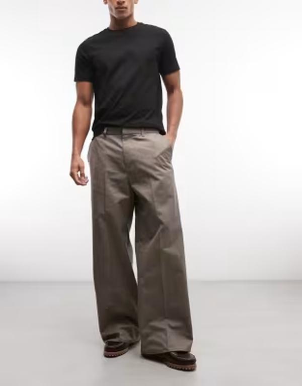 週日 メンズ ボトムス 心地好いズボン下 Weekday loose fit chino pants インチ mole