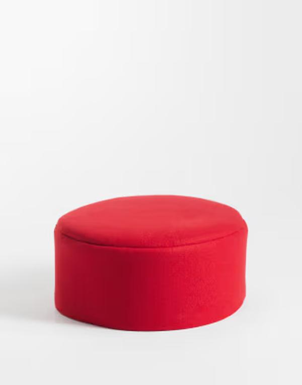 エイソス レディース 添え物 かぶり笠 ASOS DESIGN pillbox hat RED 赤いこと