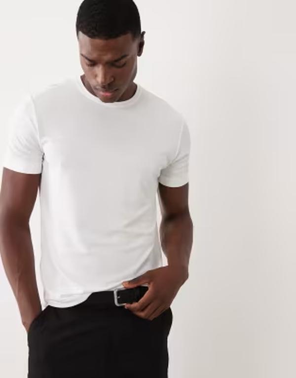 マンゴ メンズ トップス プルオーバー 伸び伸びする填まる Mango relaxed fit-shirt WHITE 白いこと