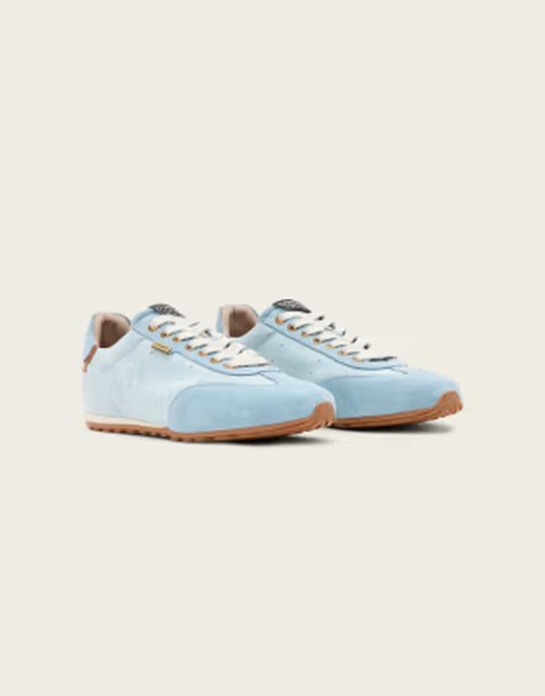 オールセインツ レディース シューズ スニーカー デニム AllSaints Liam low top denim sneakers in light Denim blue デニム|ReVida 店
