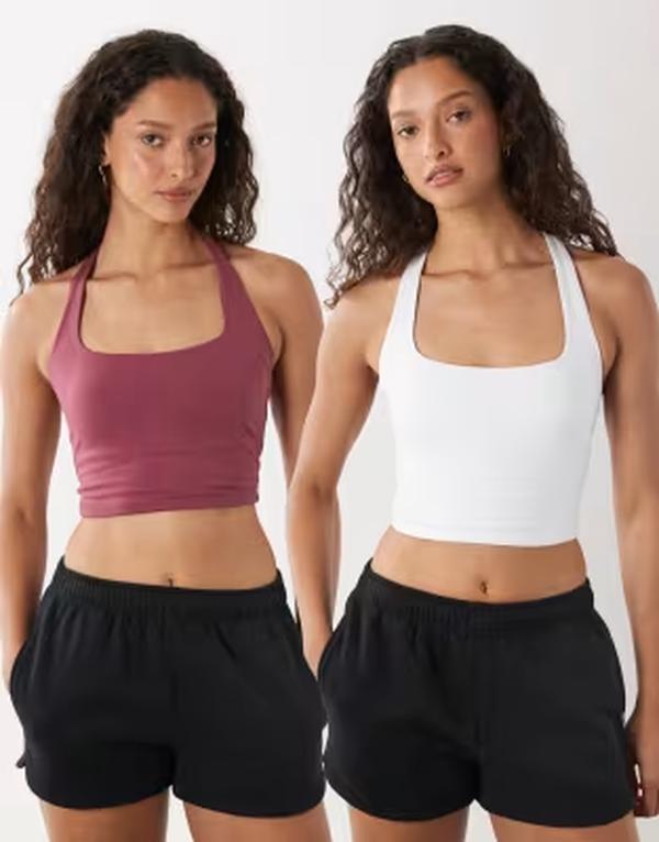 コットンオン レディース トップス タンクトップ Cotton Active ultra soft bar tank and berry Multi マルチカラー｜ReVida 店