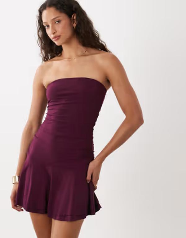 コットンオン レディース トップス 衣裳 ミニ Cotton hold me tube mini dress インチ blackberry