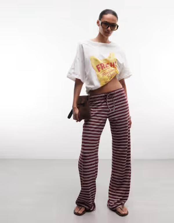 コルージョン レディース ボトムス 心地好いズボン下 COLLUSION yoga pant インチ stripe - part of a set Multi マルチ色つや