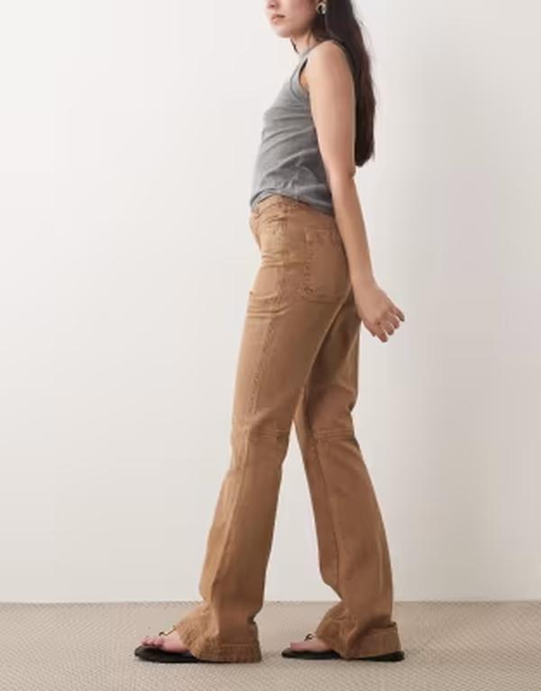 フリーピープル レディース ボトムス ジーンズズボン下 ブーツとり捨てる ブーツ デニム Free People bootcut jeans Tan タン