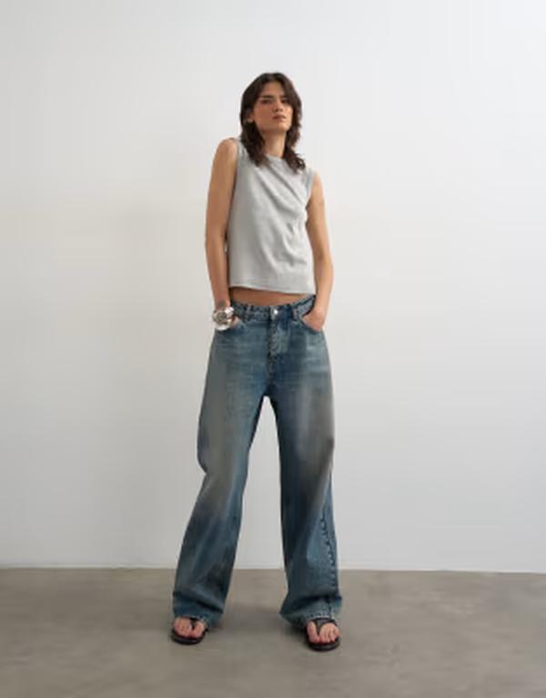 いの一番販売店 レディース トップス 貯蔵タンクいの一番 Topshop slim tank heather Gray Heather 薄墨色
