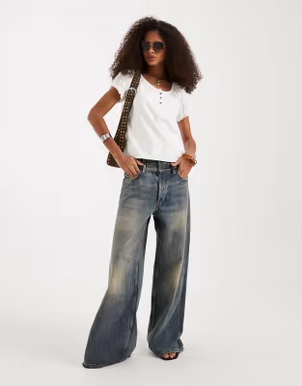 フリーピープル レディース トップス シャツ ボタンダウン Free People issa button down top in clean IVORY アイボリー｜ReVida 店 14,541円