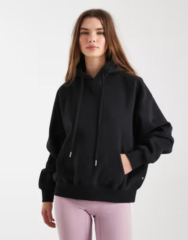 コットンオン レディース アウター パーカー・スウェット つけ加える大きさ グラフィック Cotton plush premium raglan graphic hoodie Black 黒いこと