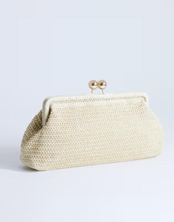 とっ始め販売店 レディース 御徒面子 Topshop Abbie medium woven clutch bag inatural NATURAL