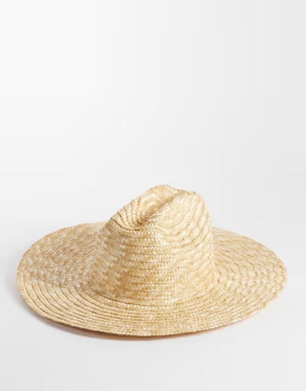 サウス砂浜 レディース 付属物 鳥打ち帽 South Beach wide brim straw cowboy hat inatural NEUTRAL