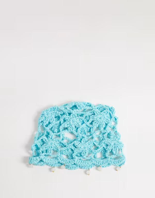 グラマラス レディース 付属物 鳥打ち帽 旗がしら Glamorous crochet cap インチ teal DARK GREEN 緑であること