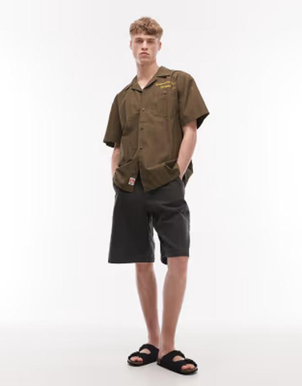 オールセインツ メンズ ボトムス ハーフパンツ・ショーツ デニム AllSaints Jackson denim jorts in washed black ブラック|ReVida 店
