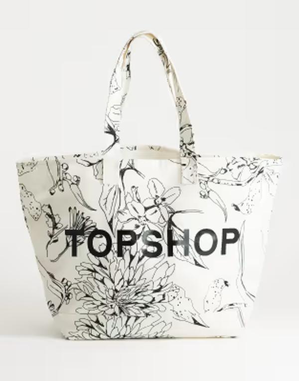 とっ始め販売店 レディース 御徒面子 御花柄 刷り上げる 御花 Topshoprinted canvas tote bag インチ floral Print