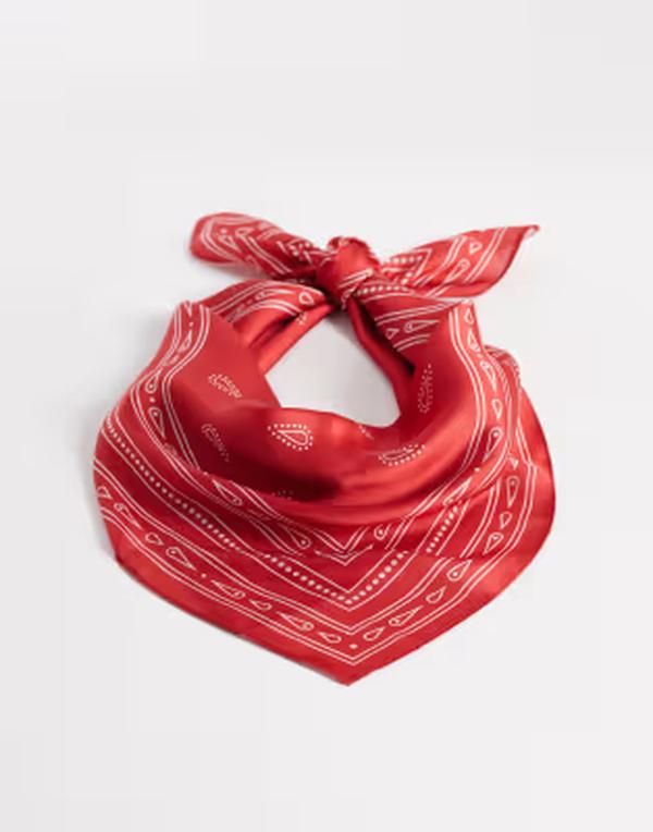 マイアクセサリーズ メンズ 消音装置・袈裟・えり巻き My Accessories paisley neck tie scarf RED 赤いこと