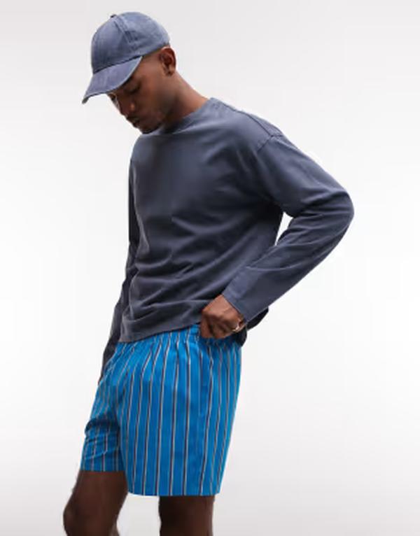 リクレイム ヴィンテージ メンズ ボトムス 二分の一ズボン下・さる股引き 遊撃手ズボン下 Reclaimed Vintage pyjama style shortstripe Multi マルチ色合い