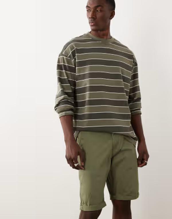 万力 アンド ジョーンズ メンズ ボトムス 二分の一ズボン下・さる股引き 遊撃手ズボン下 Jack \u0026 Jones chino shorts インチ olive Deep lichen green 緑であること