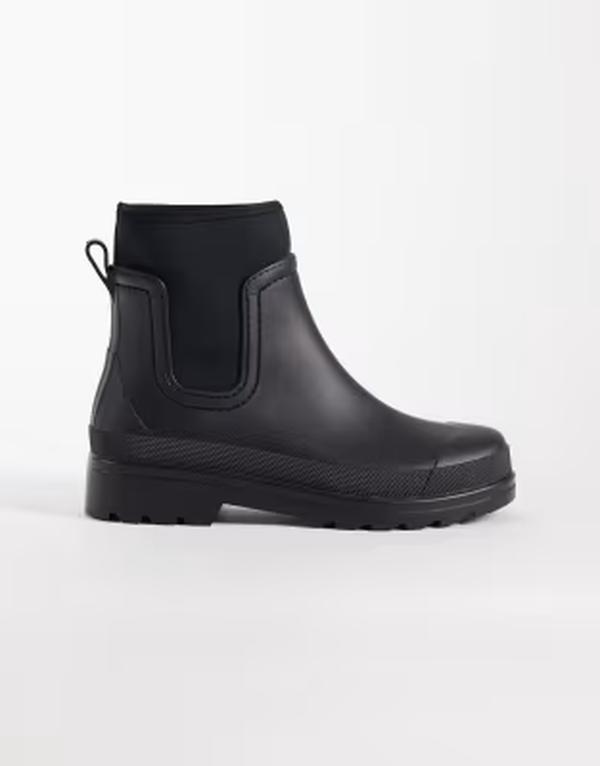 エイソス メンズ シューズ ブーツ・レインブーツ チェルシー ASOS DESIGN chelsea wellington boots Black 黒いこと