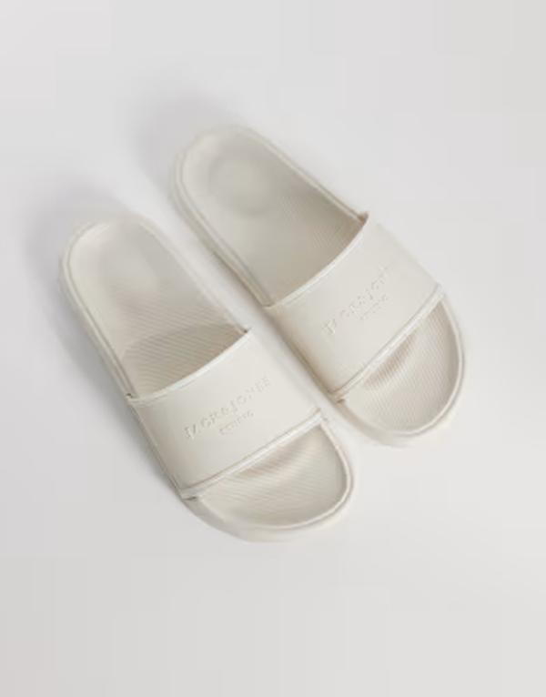 ジャック アンド ジョーンズ メンズ シューズ サンダル Jack & Joneslides in creamoonbeam クリーム｜ReVida 店
