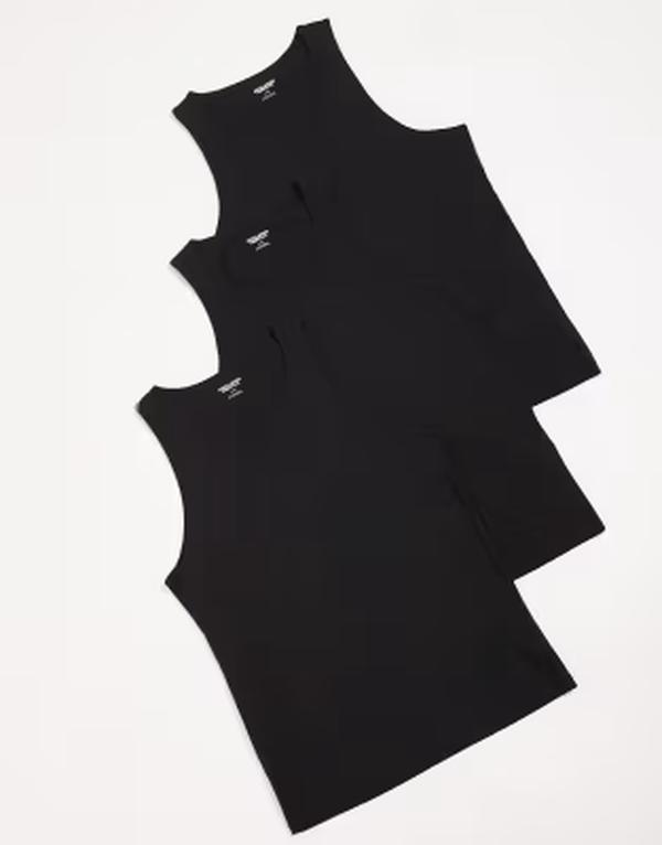 万力 アンド ジョーンズ メンズ トップス より良い Jack \u0026 Jones basics 3 pack tank tops Black 黒いこと