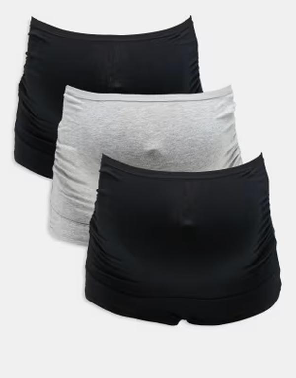 リンデックス レディース アンダー御召しもの ブリーフズボン下 マタニティ Lindex MOMaternity 3 pack brazilian briefs/gray Multi マルチ色つや