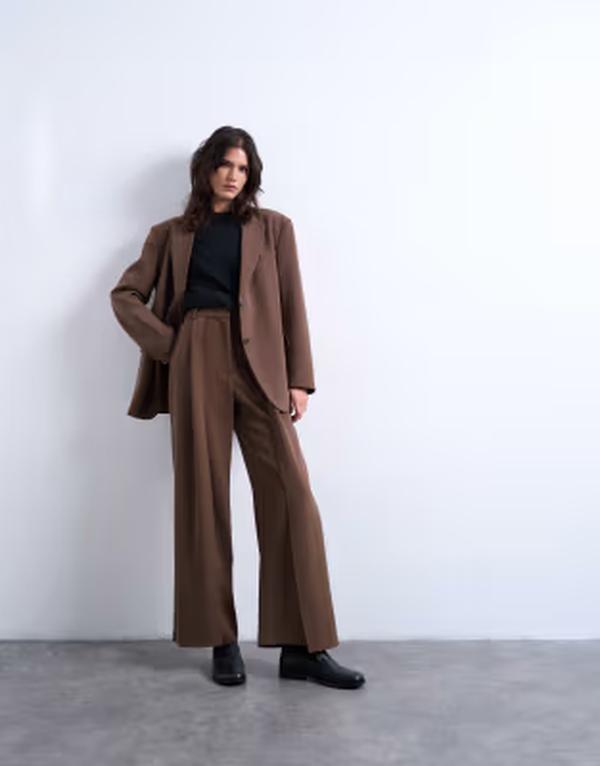 いの一番販売店 レディース アウター 上衣・上衣 酉の方角目じるし スポーツジャケット Topshop cinched waist slouchy blazer インチ mushroom - part of a set Mushroom
