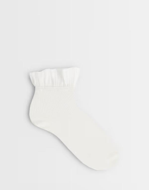 グラマラス レディース アンダーお召しもの ソックス Glamorous frilly socks WHITE 白いこと