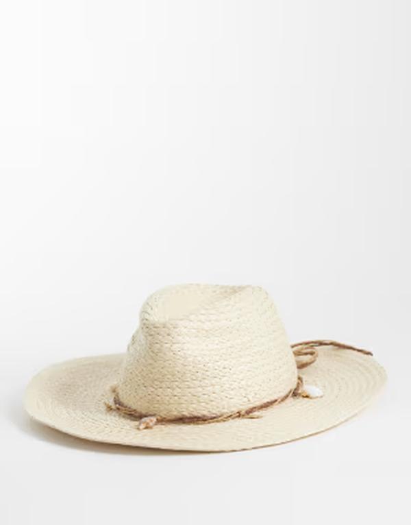 アクセサライズ レディース 付属物 鳥打ち帽 Accessorize shell charm cowboy hat WHITE 白いこと