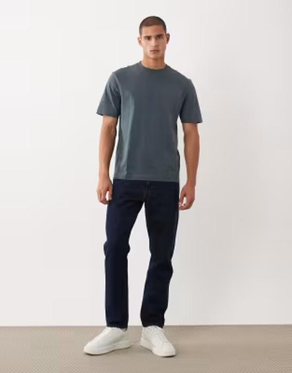 リバーアイランド メンズ トップス ティーシャツ レギュラー相応う River Island regular fit essential T-shirt インチ dark Gray 薄墨色