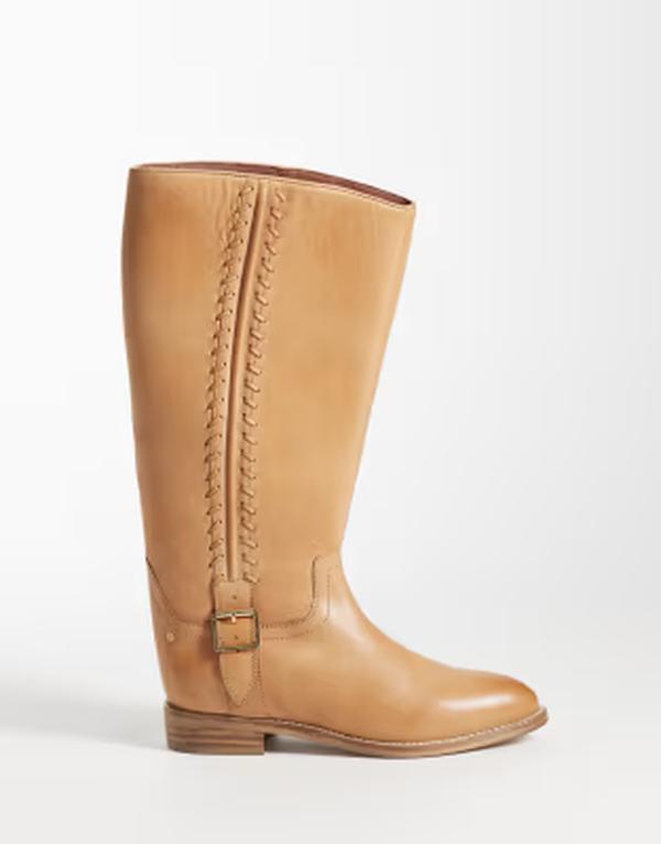 ブロンクス レディース シューズ ブーツ・レインブーツ なめし革 Bronx Leni-jo riding knee boots inaturaleather natural