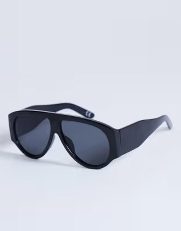 とっ始め販売店 レディース 付属物 サングラス・アイウェア Topshop Zante aviator sunglasses Black 黒いこと