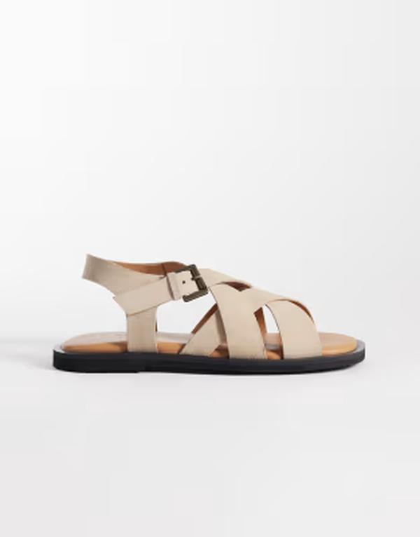 ウォーク英国の首都 レディース シューズ サンダル スエードクロス Walk London Sophia crosstrap sandals インチ stone suede Stone suede 石ころ