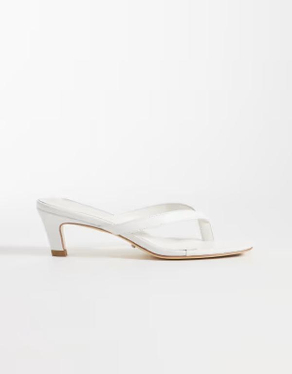 トニービアンコ レディース シューズ サンダル レザー ヒール Tony Bianco Topaz kitten heel toe thong sandals leather WHITE NAPPA ホワイト｜ReVida 店