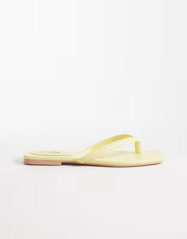 シミ レディース シューズ サンダル SIMMI Shoesimmi London Danny flip flops インチ yellow 黄色