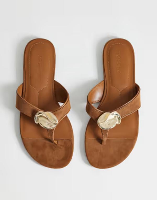 とっ始め販売店 レディース シューズ サンダル スエードクロス Topshop Eden toe thong sandals withardware インチ tan faux suede TAN タン