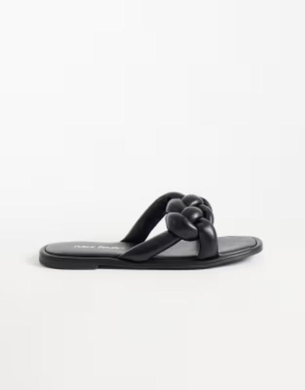 パブリックデザイア レディース シューズ サンダル Public Desirevelyn flat sandals Black 黒いこと