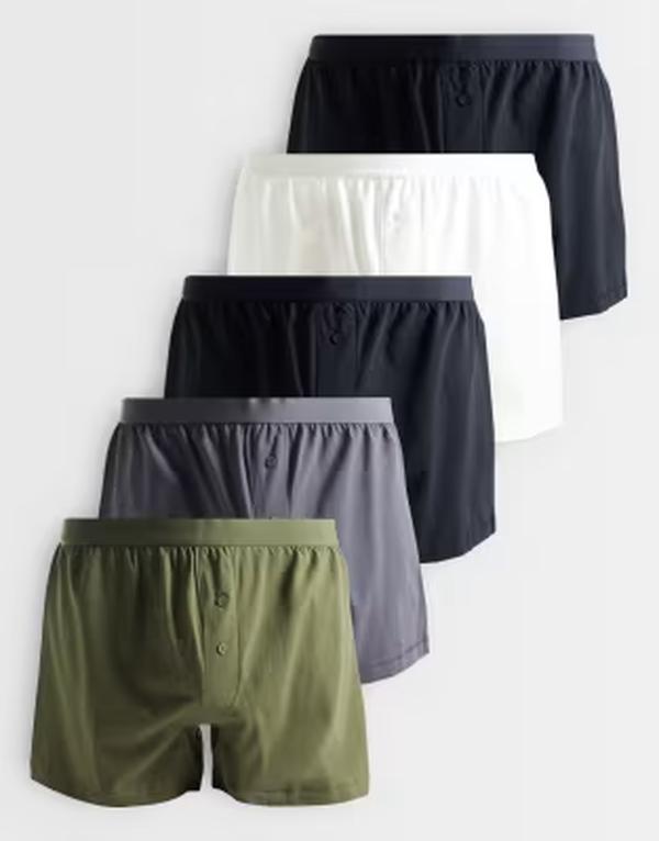 エイソス メンズ アンダー御召しもの ボクサーズボン下 ASOS DESIGN 5 pack boxers インチ multi マルチ色つや