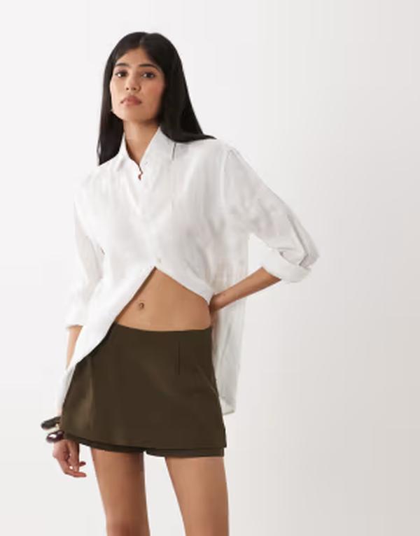 ウィ ウォー ワット レディース ボトムスカート WeWoreWhat skort in hazel|ReVida 店