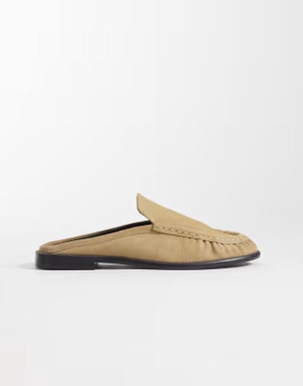 エイソス レディース シューズ スリッポン・ローファー スエードクロス ASOS DESIGN Mystique premium loafer mules インチ sand suede Sand suede 沙子